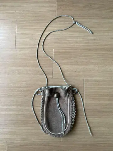 blackmeans 핸드메이드 가죽 복조리 베이지