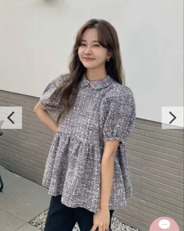트위드 CLARISSE PEARL BUTTON TOPS
