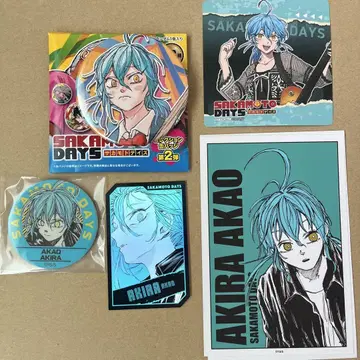 SAKAMOTO DAYS 아카오 아키라 타겟 브로마이드 캔뱃지 마그넷