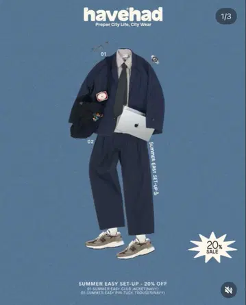 [ havehad ] Summer easy set-up Navy