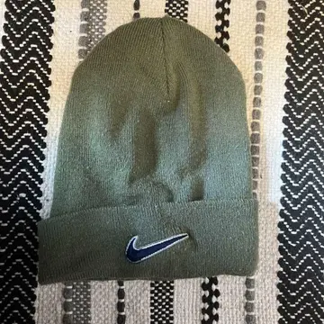 Nike 니트 모자 올리브 그린 프리 사이즈