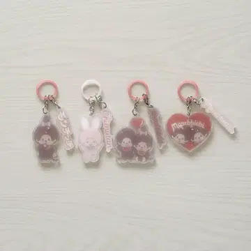 몬치치 메지루시 아크릴 참 4종 세트 * 세미 컴플리트