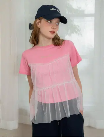 앨리슨 브라운 COTTON CANDY TULLE T-SHIRT