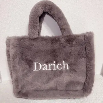 Darich 다리치 복슬복슬 퍼 숄더백 그레이