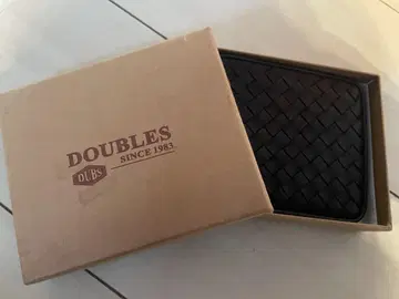 DOUBLES 접이식 지갑 블랙