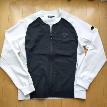 Callaway 풀 집업 자켓 M 화이트/블랙