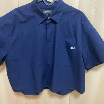 A.P.C. 반팔 셔츠 네이비 36