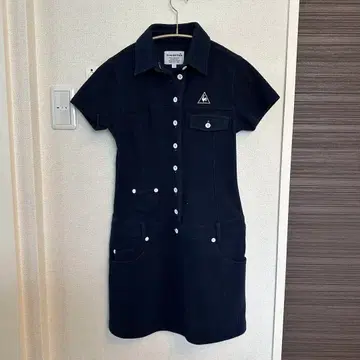 르꼬끄 골프 원피스 코듀로이 M 사이즈 네이비