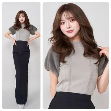 다리치 퍼 슬리브 DD 니트탑
