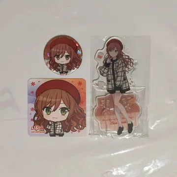 이마이 리사 2024 Winter GIGO 아크릴 스탠드 캔뱃지 코스터