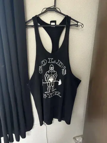 GOLD'S GYM 블랙 탱크탑 L