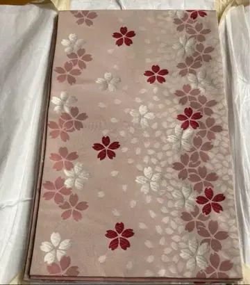 새상품급 나고야 오비 더스티 핑크 벚꽃 문양