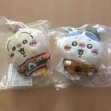 치이카와 (먼작귀) 에니마이 복권 D상 봉제 인형 키링 토끼 하치와레