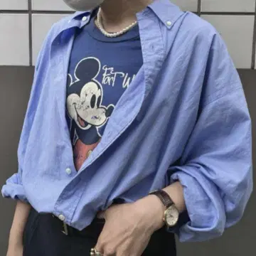 새상품급 22SS Shinzone DADDY SHIRTS BLUE