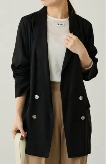 새상품 완판템 LOUNGEDRESS 릴랙스 자켓 BLACK