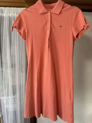 LACOSTE 핑크 폴로 원피스 40