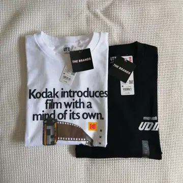 [ UNIQLO ] 더 블랑 Kodak & Maxell T셔츠 2장 세트