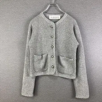 THE SHINZONE BOUCLE KNIT JACKET F0 그레이