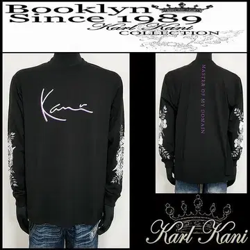 새상품 정품 Karl Kani 암 블루밍 롱T 블랙 L 253K1107