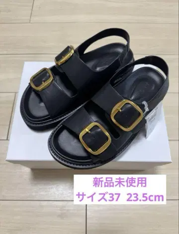 [ 택 포함 새상품 ] 미라 오웬 버클 벨트 샌들 37 23.5cm