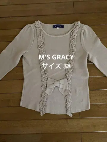 M'S GRACY 프릴 리본 니트 38