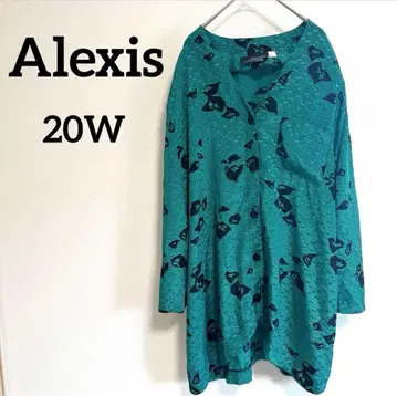 [새상품급] Alexis (20W) 터콰이즈 꽃무늬 튜닉