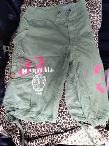 MARSHALL 올리브 그린 카고 팬츠