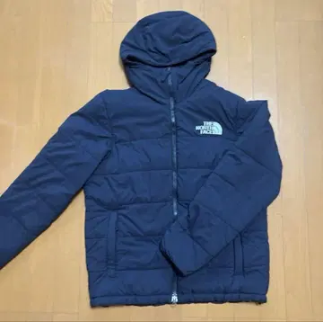 THE NORTH FACE 후드 부착 다운 자켓 네이비