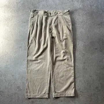 80s 엘엘빈 밀리터리 치노 팬츠 USA 베이지 38W 상당