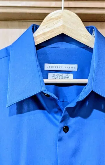 GEOFFREY BEENE 드레스 셔츠 파랑 레귤러 핏