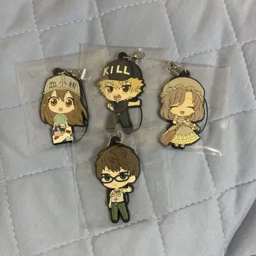 일하는 세포 러버 스트랩 세트