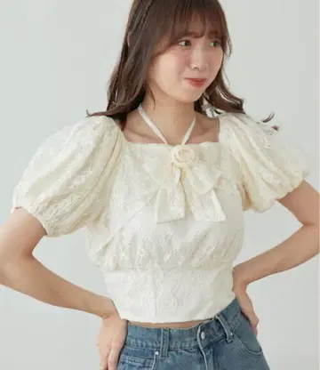 2way 로즈 모티브 블라우스 MAJESTIC LEGON