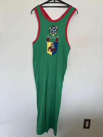 80s 90s KAMSAI SPORTS 빈티지 슬리브리스 원피스
