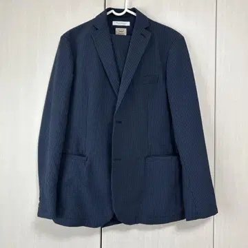 유나이티드 애로우즈 TORAY 시어서커 정장 세트 네이비 L/XL