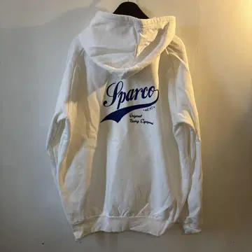 SPARCO 화이트 후드티 XL