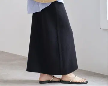 새상품 이에나 IENA GIZA 접결 스커트 블랙 36