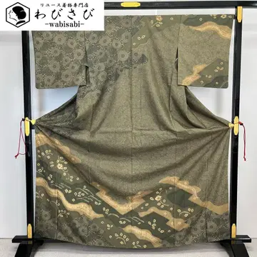 츠케사게 시보리 염색 형염 꽃+덩굴 패턴 톨 사이즈 K-4272