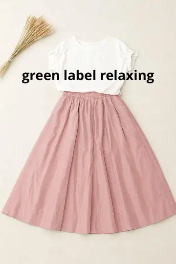 [ green label relaxing ] 랜덤 턱 메모리 스커트