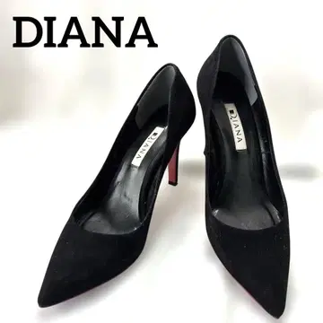 다이애나 펌프스 레드 밑창 스웨이드 핑힐 23.5cm