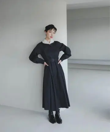 foufou 더블 컬러 레트로 원피스 M