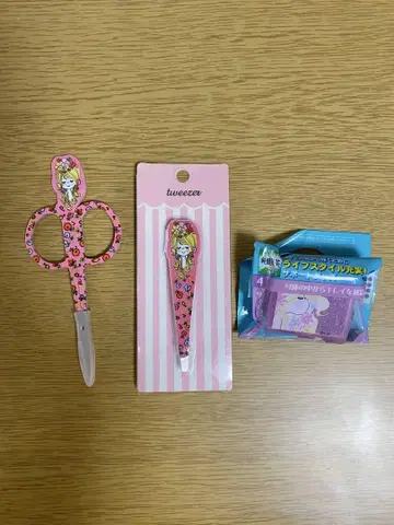 미즈모리 아도 눈썹 집게 솜털 제거기 영양제 케이스