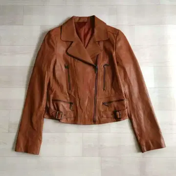 양가죽 이탈리아 원단 가죽 라이더 자켓 M 사이즈