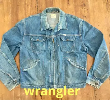 Wrangler USA 후기 화이트 택 데님 자켓