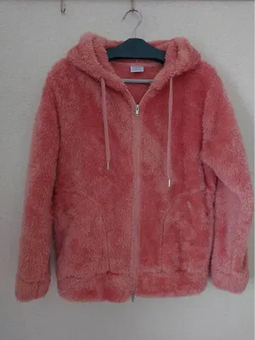 Champion 플리스 자켓 핑크 L