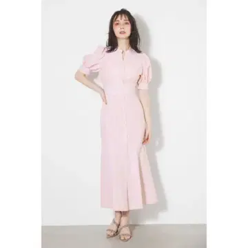 rienda 백프릴 오픈 머메이드 원피스