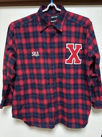 WIND AND SEA x GOD SELECTION XXX 셔츠 레드