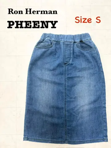 Ron Herman PHEENY 타이트 스커트 맨투맨 원단 데님 느낌 S