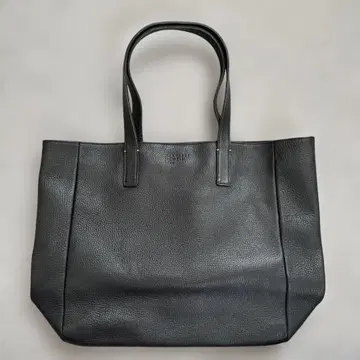 MARGARET HOWELL idea 블랙 가죽 토트백