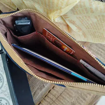 핸드메이드 파우치 통장, 도장, 카드 2개 파우치