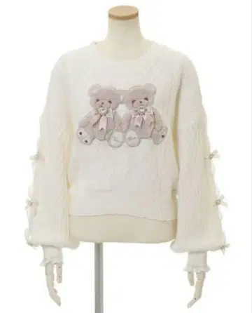 LIZLISA twinbear 니트 상의